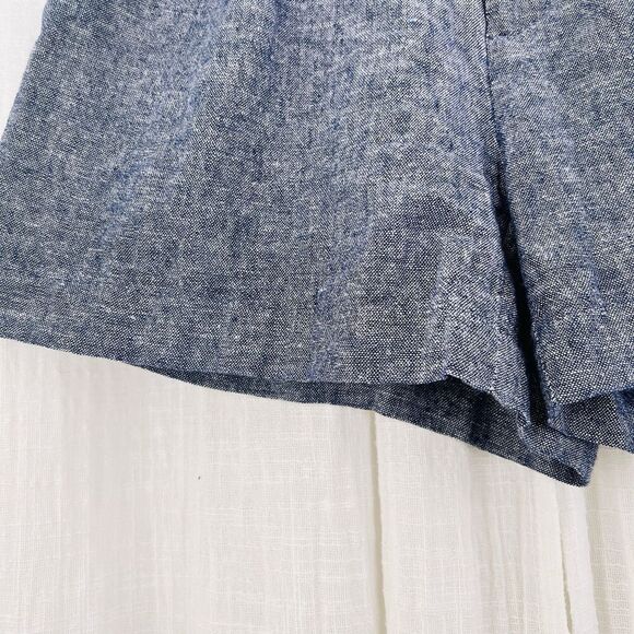 Calvin Klein Charcoal Gray Linen Blend Womens Shorts Size 2 Summer Festival - Picture 4 of 7